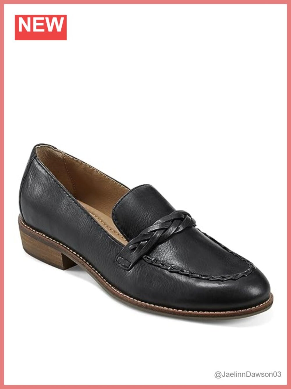 Women's Leather Loafer Shoes - Cushioned Memory Foam Insole, Arch Support,